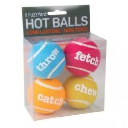 HOT BALLS 4 PACK, FUZZYARD, BALLS, DOG TOYS, FUZZYARD HOT BALLS 4 PACK